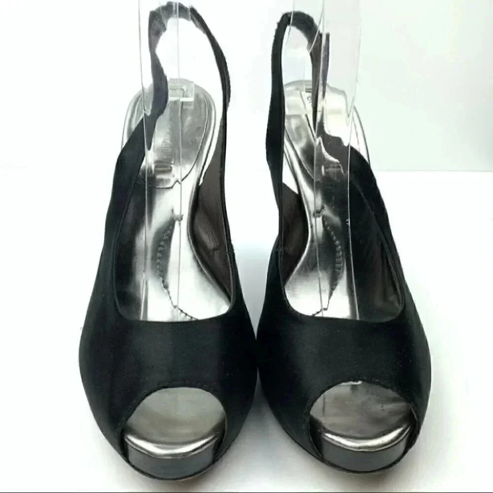 Bcbgmaxazria heels size 9 39 satin Platforms